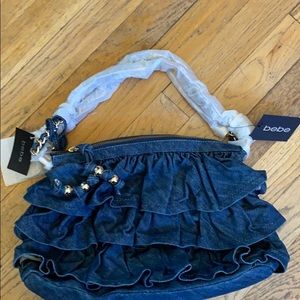 Bebe handbag NWT denim vintage